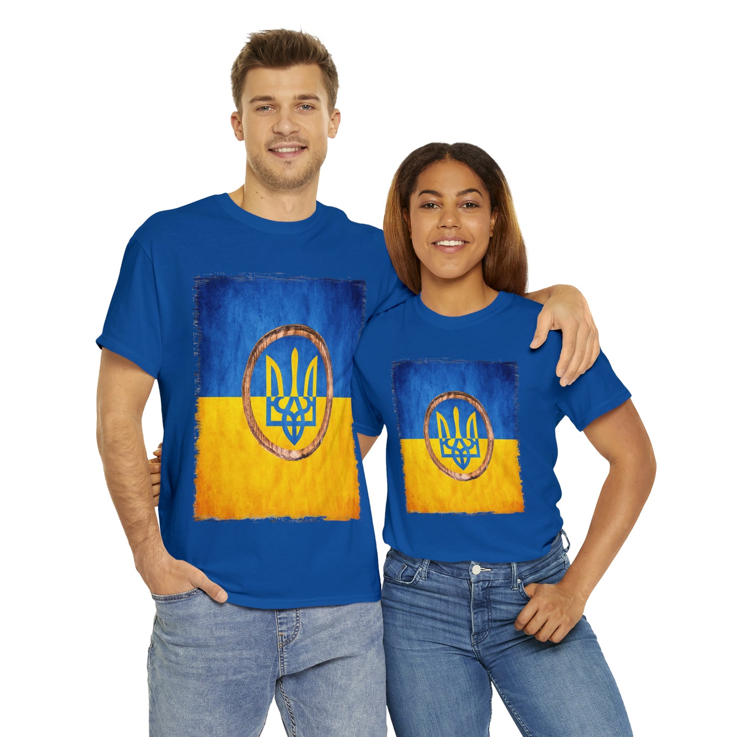 UKRAINIAN TRIDENT - Unisex Heavy Cotton Tee