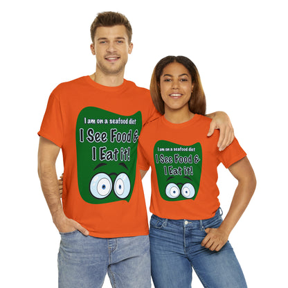 I See FOOD - Funny Unisex Heavy Cotton Tee - AUS