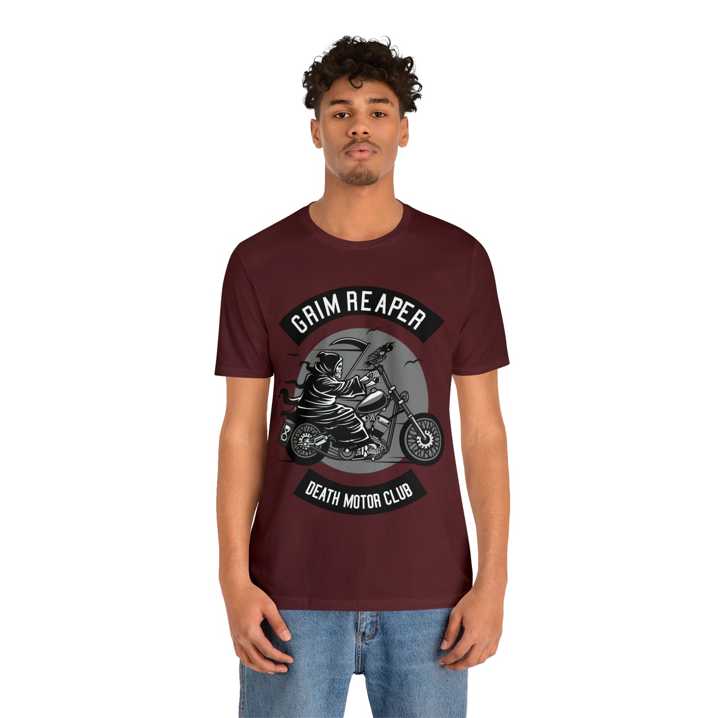 GRIM REAPER Death Motor Club - Unisex Jersey Short Sleeve Tee